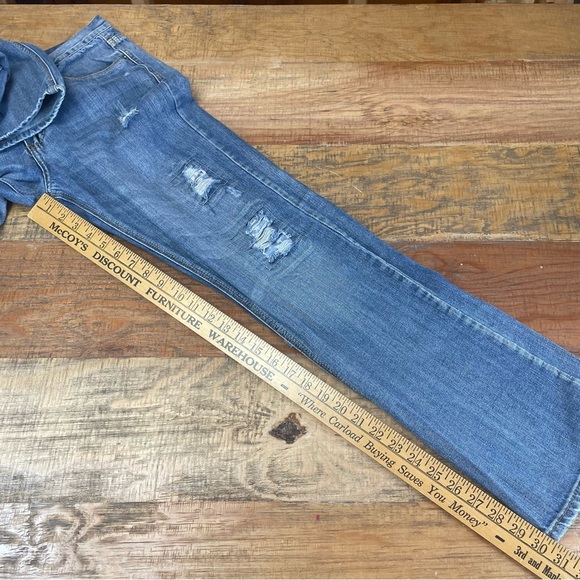 Buckle Black Jeans Men’s 30 x 32 distressed star stripe patches denim - Picture 6 of 13